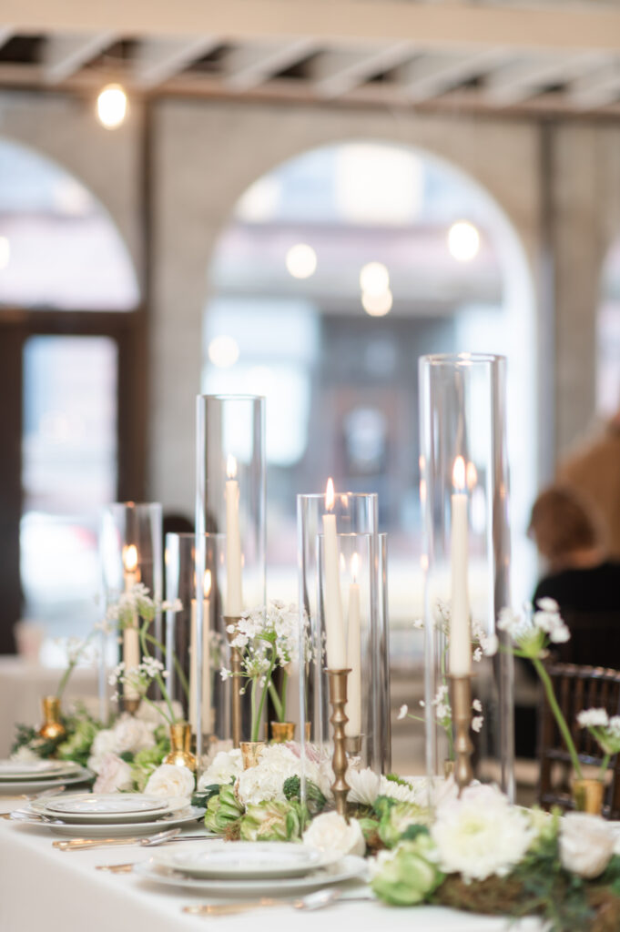 urban loft style wedding venue in PA that allows real candles